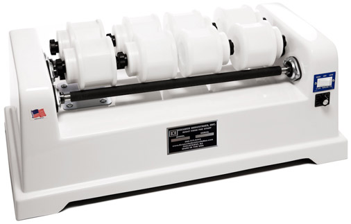 MT 3-Bar Base Roller Barrel Tumbler with Variable Speed Option
