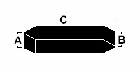 hardwood tumbling media double wedge-ended peg
