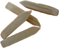 hardwood tumbling media double wedge-ended pegs