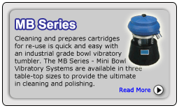 MB Series Mini Bowl Vibratory Finishing Systems