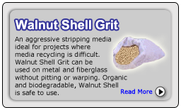 Walnut Shell Grit Blasting Media