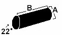 ceramic tumbling media angle cut cylinder 22 degrees