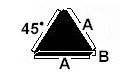 ceramic tumbling media angle cut triangle