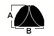 synthetic tumbling media cylindrical wedge