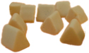 precision ceramic tumbling media polishing triangles