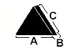 synthetic tumbling media triangle