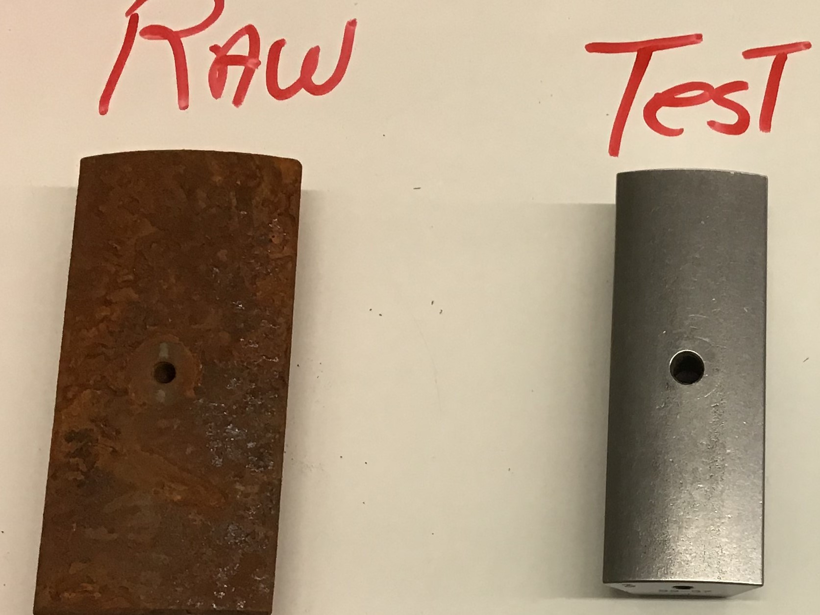 Rust Removal using Tumbling