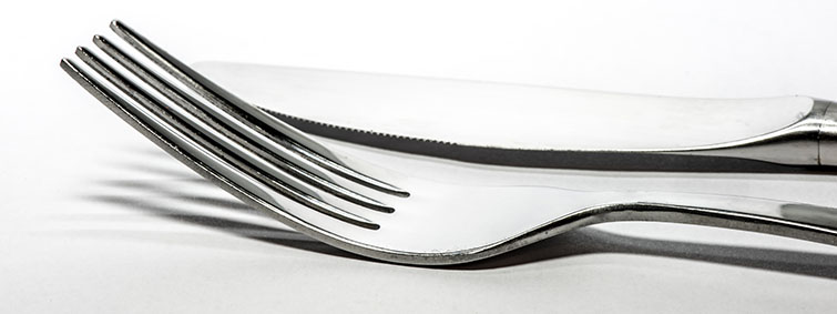 Shiny, Polished Silverware - Fork & Knife